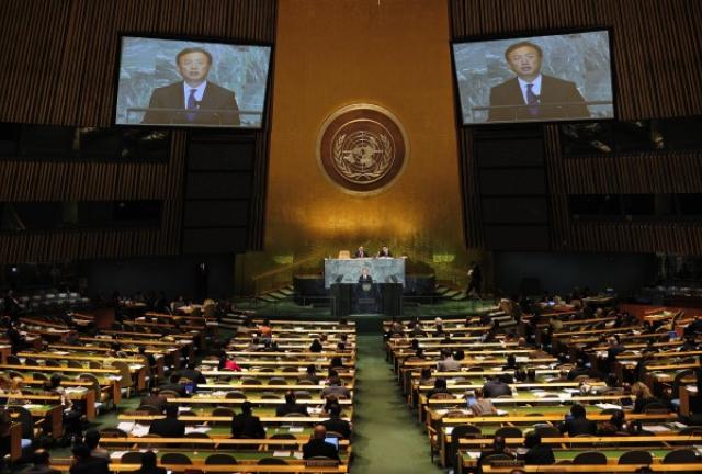 The 66th UN General Assembly at the United Nations headquarters in New York, September 26, 2011. PHOTO/Emmanuel Dunand