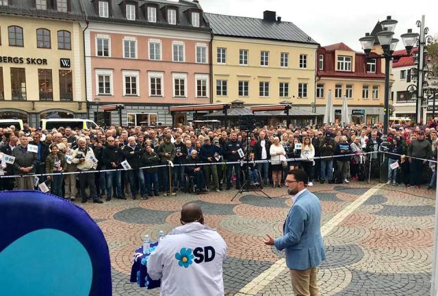 Jimmie Åkesson, leader of the Sweden Democrats