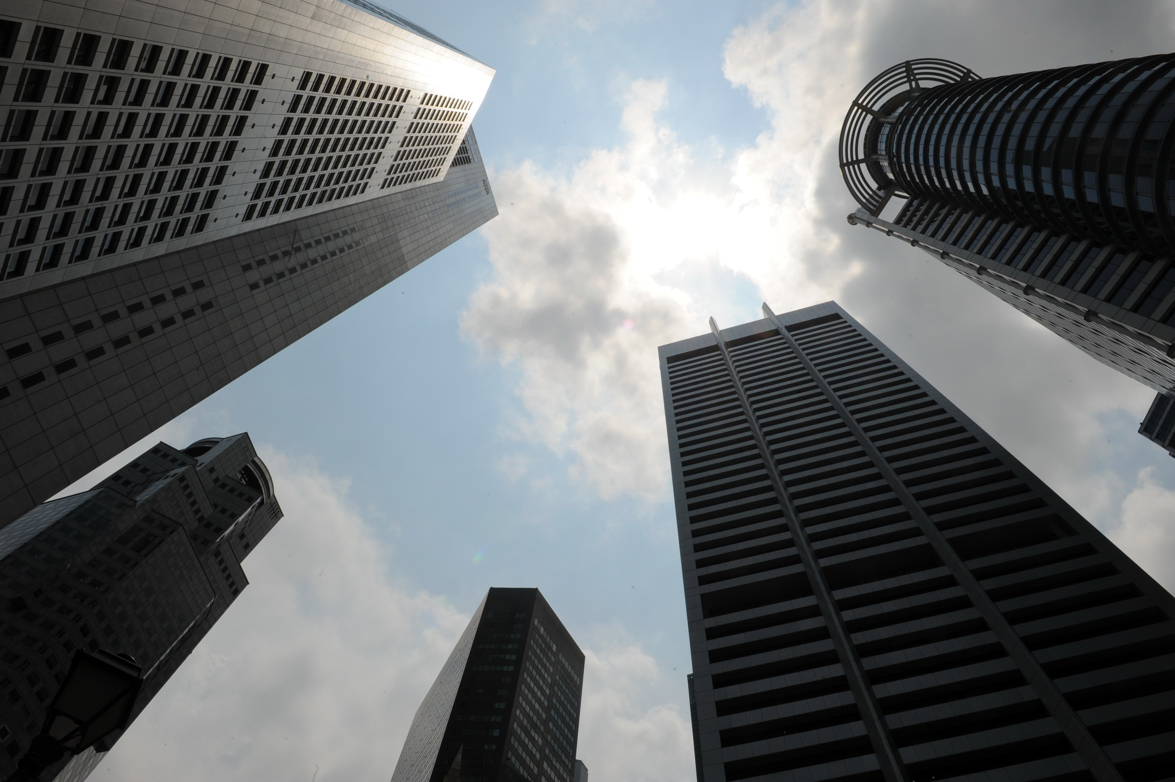 Banks in Singapore's financial district