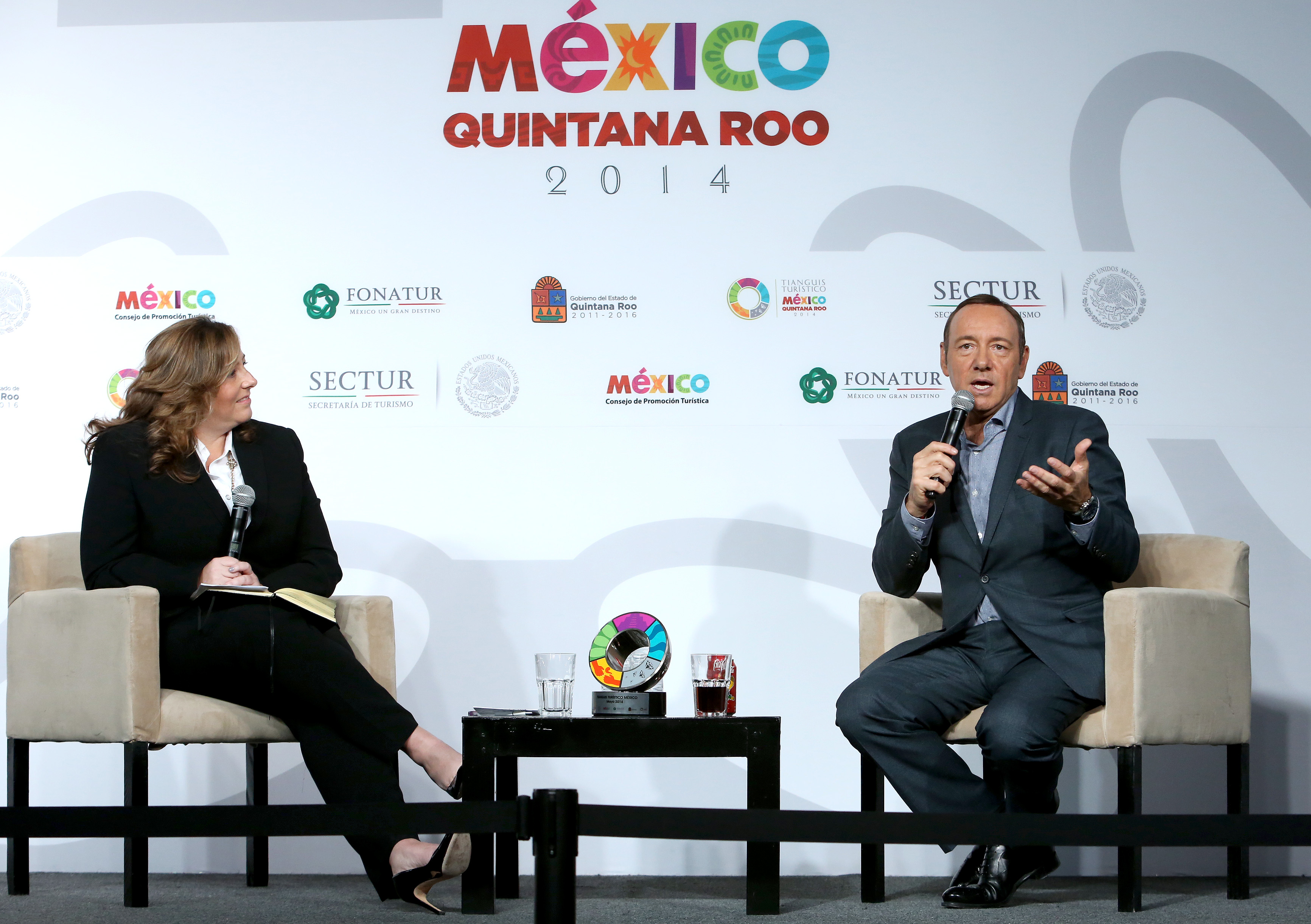 Actor Kevin Spacey Guest Of Honor At The 2014 Tianguis Turistico In Cancun, Mexico