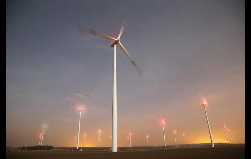Swedish-built wind turbines near Peitz, Germany, Dec 4, 2014. Sean Gallup/Getty Images