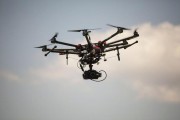 A DJI S1000 drone flies over Calvert Vaux Park in the borough of Brooklyn, New York, U.S., on Wednesday, June 10, 2015. Bloomberg/Bloomberg via Getty Images