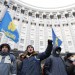 People gather in front of the Ukrainian cabinet of ministers building during a rally to support EU integration in Kiev December 4, 2013. REUTERS/Vasily FedosenkoPeople gather in front of the Ukrainian cabinet of ministers building during a rally to support EU integration in Kiev December 4, 2013. REUTERS/Vasily Fedosenko
