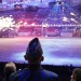 Afghan President Hamid Karzai watches fireworks during the opening ceremony of the 2014 Winter Olympics, Friday, Feb. 7, 2014, in Sochi, Russia. (AP Photo/David Goldman, Pool)