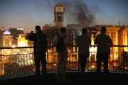 People look over Maidan, or Independence, Square on May 22, 2024 in Kiev, Ukraine.