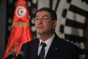Tunisian Prime Minister Habib Essid speaks to the media during a press conference about the terror attack on a tourist hotel, in the government palace in Kasbah on June 27, 2015, in Tunis, Tunisia. Anadolu Agency/Getty Images