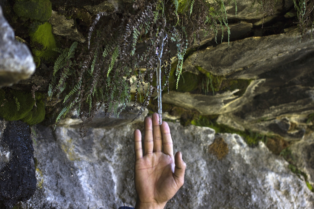 A man in Izta-Popo National Park in Mexico. HECTOR GUERRERO/AFP/Getty Images