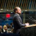 Leonardo DiCaprio addresses the opening session of the UN Climate Summit, Sept 23, 2014. Photo by John Gillespie/flickr