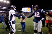 The Peyton Manning, Tom Brady rivalry should live up to its bill. Jim Rogash/Getty Images