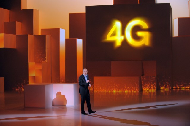 French telecom group Orange-France Telecom CEO, Stephane Richard speaks during a press conference to unveil telecom provider Orange latest innovations on November 21, 2024 in Saint-Denis, suburbs of Paris. Richard annouced that the super-fast 4G mobile Internet service will be available for companies on November 22 in the French cities Lyon, Nantes and Lille.  AFP PHOTO ERIC PIERMONT        (Photo credit should read ERIC PIERMONT/AFP/Getty Images)