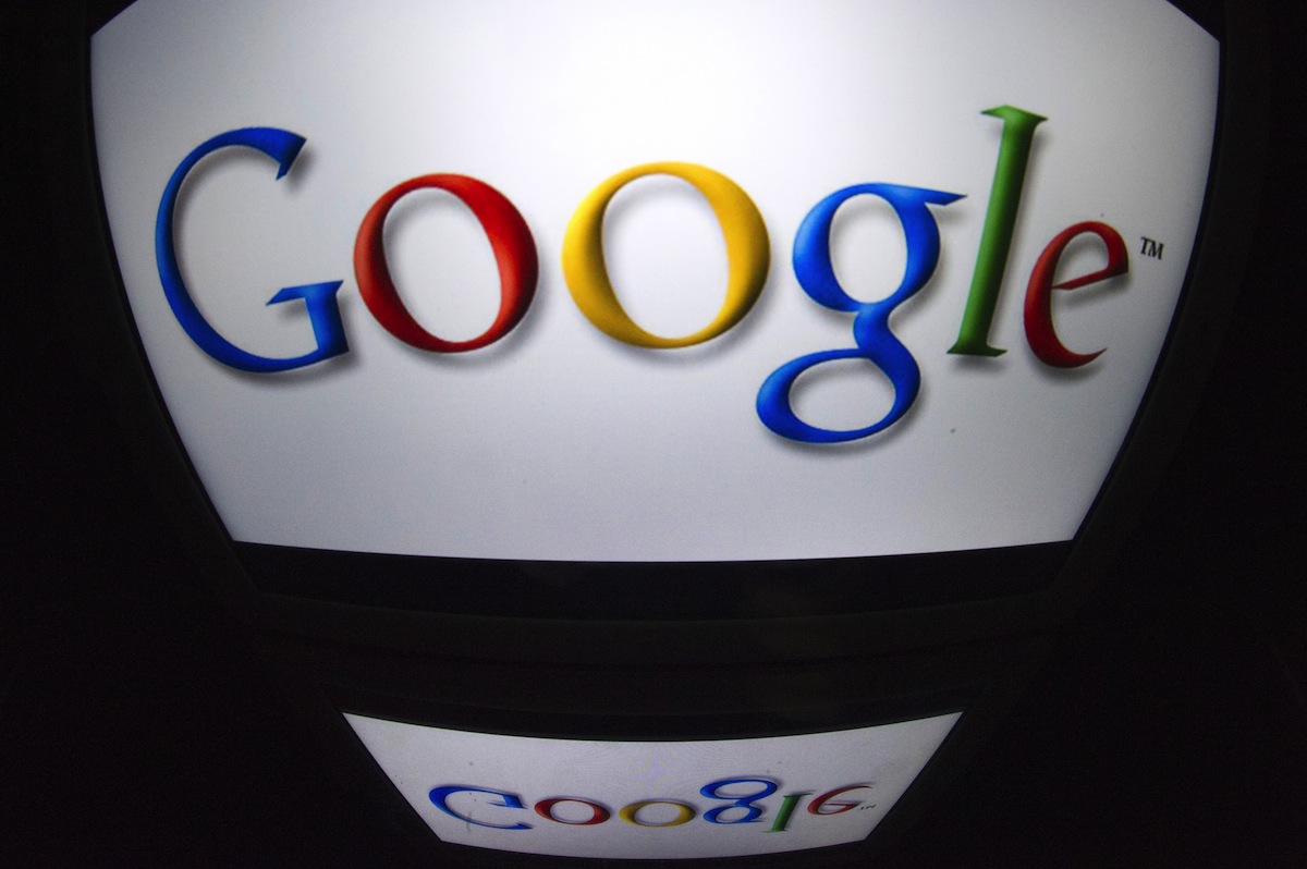 The "Google" logo is seen on a tablet screen on December 4, 2024 in Paris. AFP PHOTO / LIONEL BONAVENTURE (Photo credit should read LIONEL BONAVENTURE/AFP/Getty Images)