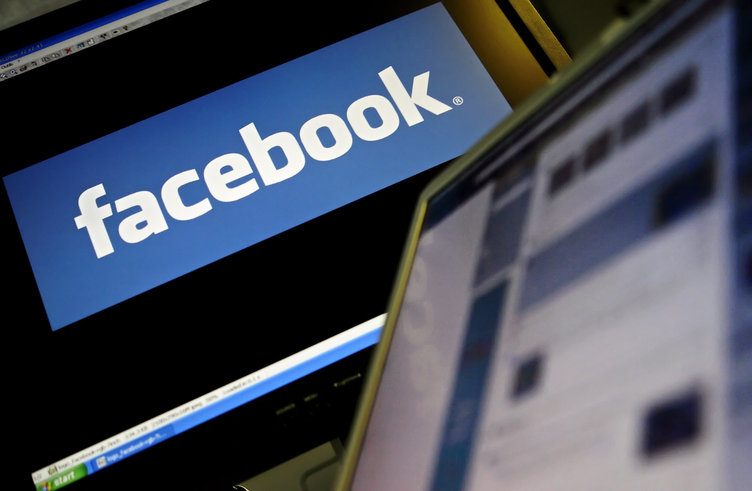 The logo of social networking website 'Facebook' is displayed on a computer screen in London. AFP/ Getty/ Leon Neal