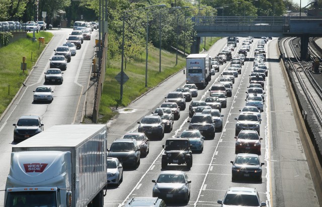 Traffic in Chicago. Scott Olson/Getty Images