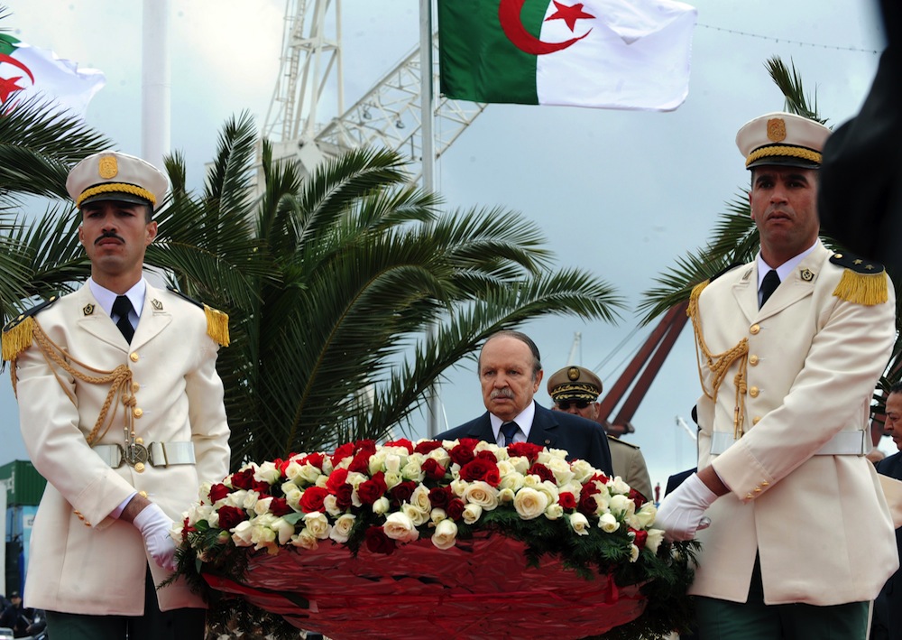 Algerian President Abdelaziz Bouteflika in Algiers. (AFP PHOTO/FAYEZ NURELDINE)