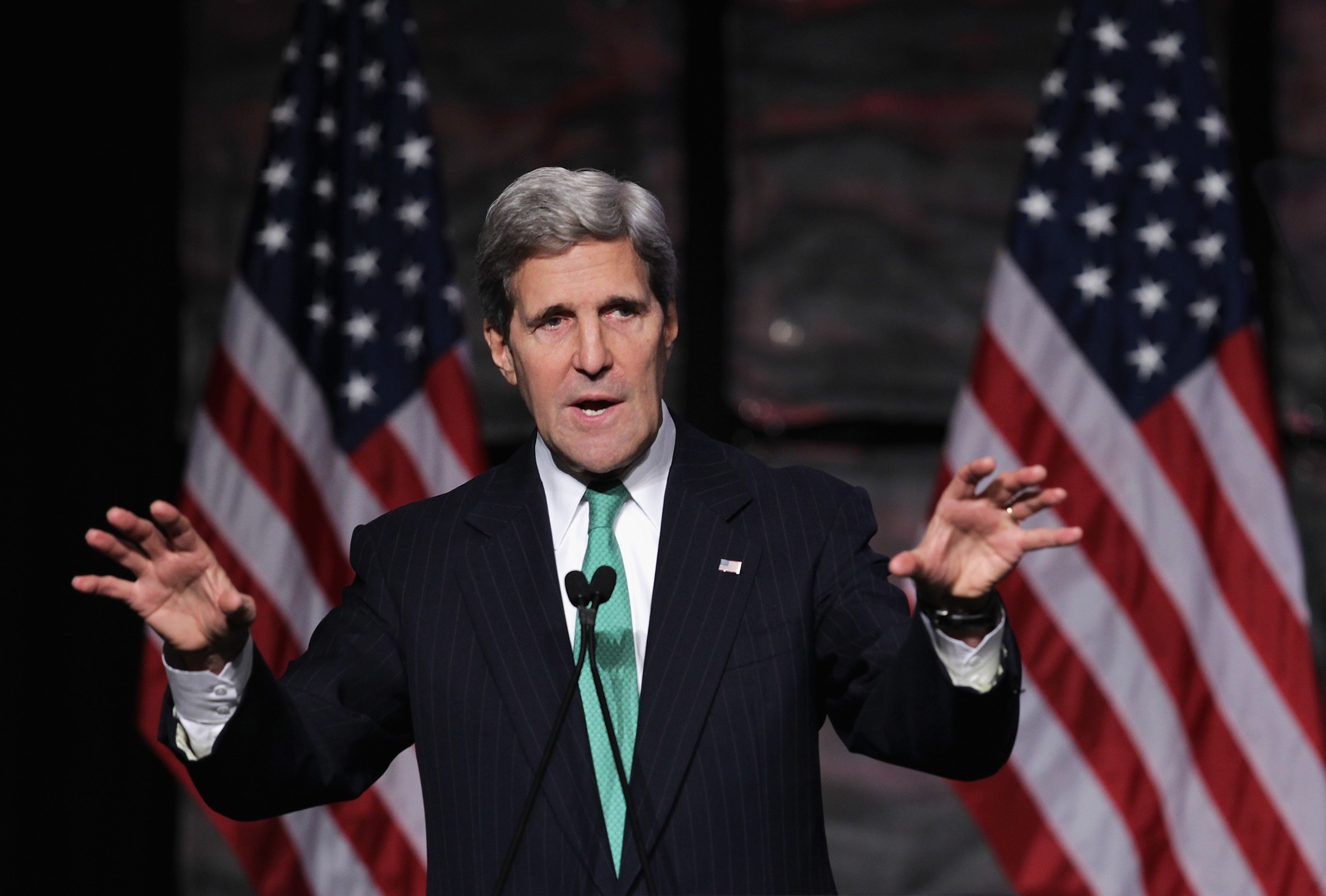 U.S. Secretary of State John Kerry on November 1, 2024 in Washington, DC. (Alex Wong/Getty Images)