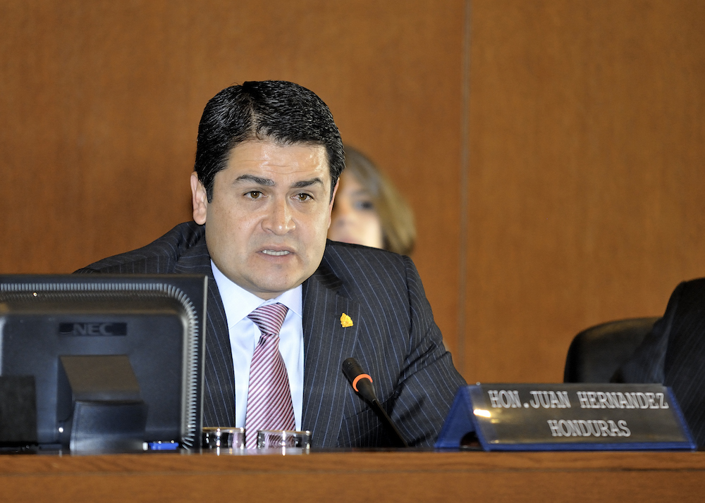 Juan Orlando Hernández in Washington, DC, March 28, 2012. (Juan Manuel Herrera/OAS via Flickr)