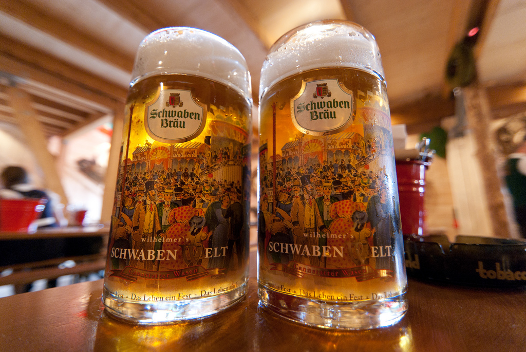 German beer at an Oktoberfest celebration in Stuttgart. (Source: LenDog64/flickr)