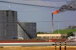 This December 13, 2024 photo shows a view of an oil refinery of the PDVSA Venezuelan oil company in the oil port of Tia Juana, Venezuela,