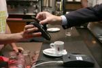 A mobile phone is used to make a payment