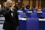 Iran's Ambassador to the International Atomic Energy Agency, IAEA, Ali Asghar Soltanieh waves as he arrives for the IAEA board of governors meeting at the International Center in Vienna, Austria, Monday, Sept. 10, 2012.