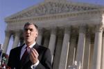 -Attorney Donald Verrilli talks to media outside the Supreme Court on January 7, 2024