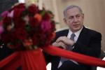 Israeli Prime Minister Benjamin Netanyahu attends a ceremony at the Shanghai Jewish Refugees Museum in Shanghai, China, Tuesday, May 7, 2013. China is hosting both the Palestinian and Israeli leaders this week in a sign of its desire for a larger role in the Middle East. (AP Photo/Eugene Hoshiko)