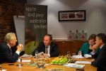 Australia's Deputy Prime Minister Barnaby Joyce (in the middle) renounced New Zealand citizenship in August.