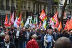 Street protest against French President Emmanuel Macron’s overhaul of labour laws in 2017.