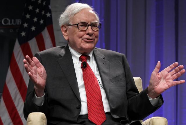 Warren Buffett, chairman and CEO of Berkshire Hathaway Inc. participates in a discussion during the 25th anniversary celebration dinner of the Economic Club of Washington June 5, 2024 in Washington, DC.