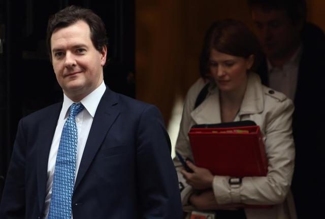 Chancellor George Osborne leaves 11 Downing Street on January 7, 2024 in London, England. 