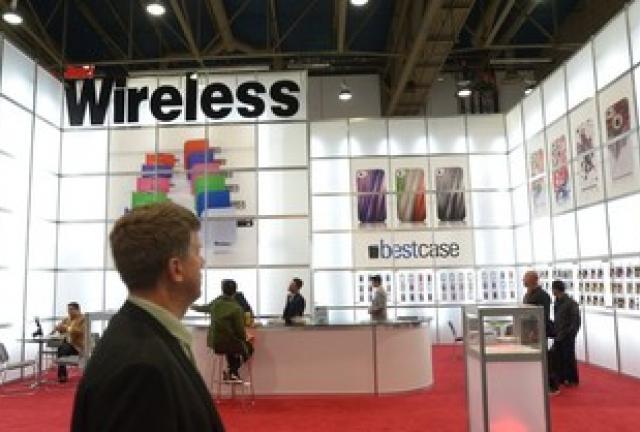 Just Wireless booth at the 2013 International CES at the Las Vegas Convention Center on January 10, 2024 in Las Vegas, Nevada.