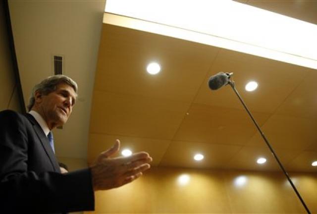 US Secretary of State John Kerry speaks in Addis Ababa, Ethiopia, Saturday May 25, 2013. US Secretary of State John Kerry speaks in Addis Ababa, Ethiopia, Saturday May 25, 2013.