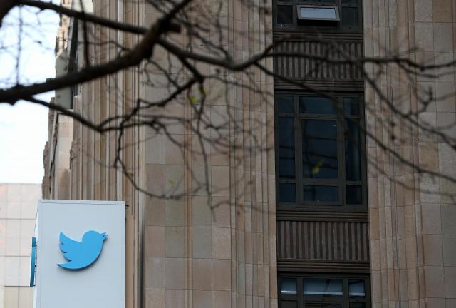 A sign is posted on the exterior of the Twitter headquarters on February 5, 2014 in San Francisco, California. A sign is posted on the exterior of the Twitter headquarters on February 5, 2014 in San Francisco, California.