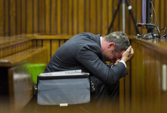 Oscar Pistorius at the Pretoria High Court on March 13, 2014, in Pretoria, South Africa.