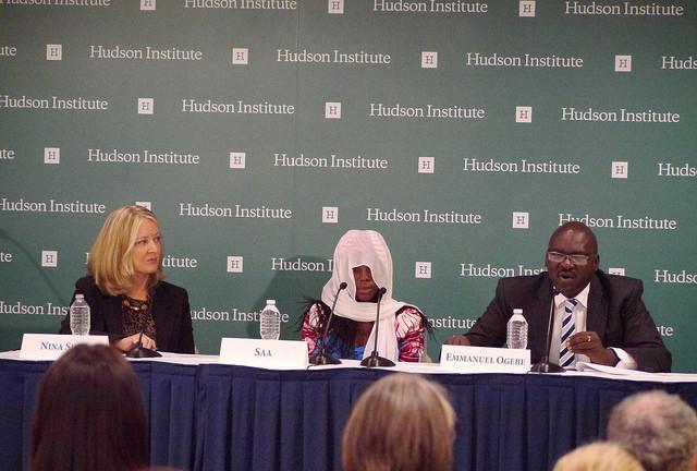 A girl who escaped Boko Haram abduction in 2014