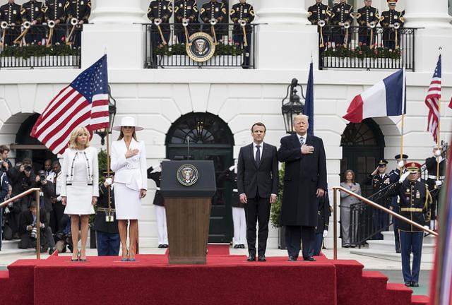 French President Emmanuel Macron delivered an impassioned speech at the U.S. Congress.