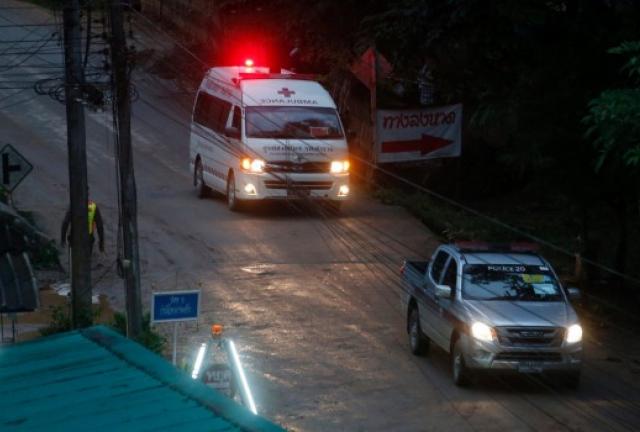 Four boys were brought out from the cave in the first phase and sent for medical attention.