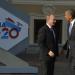 Russias President Vladimir Putin welcomes US President Barack Obama at the start of the G20 summit on September 5, 2024 in Saint Petersburg. Russia hosts the G20 summit hoping to push forward an agenda to stimulate growth but with world leaders distracted by divisions on the prospect of US-led military action in Syria.