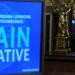 US President Barack Obama is reflected on a mirror as he speaks on the Brain Research through Advancing Innovative Neurotechnologies (BRAIN) Initiative on April 2, 2024 in the East Room of the White House in Washington, DC.