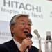 Hitachi chief executive Hiroaki Nakanishi speaks during a press conference at the company's headquarters in Tokyo on February 24, 2015. Hitachi said on February 24 it would buy the rail and traffic signal businesses of Italy's Finmeccanica, in a deal that could reach more than $2.0 billion as it looks to take on global rail giants.